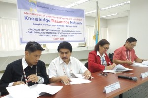 BSP inks pact with 3 knowledge resource partners in Bacolod